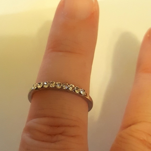 Aprilsplace Jewelry - Silver Promise Ring Gift size  6